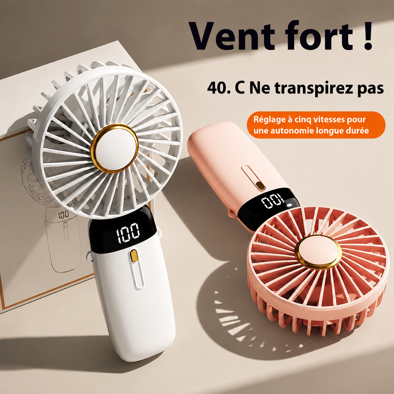 Ventilateur portable diffuseur de parfum
