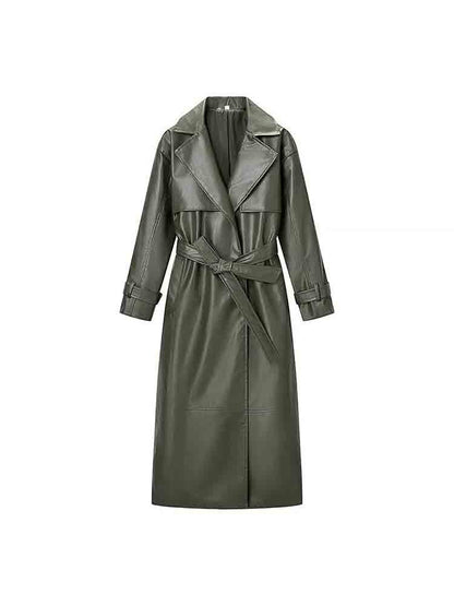 TRENCH CUIR BORDEAUX – L'ÉLÉGANCE PUISSANTE QUI RÉVÈLE VOTRE CHARISME