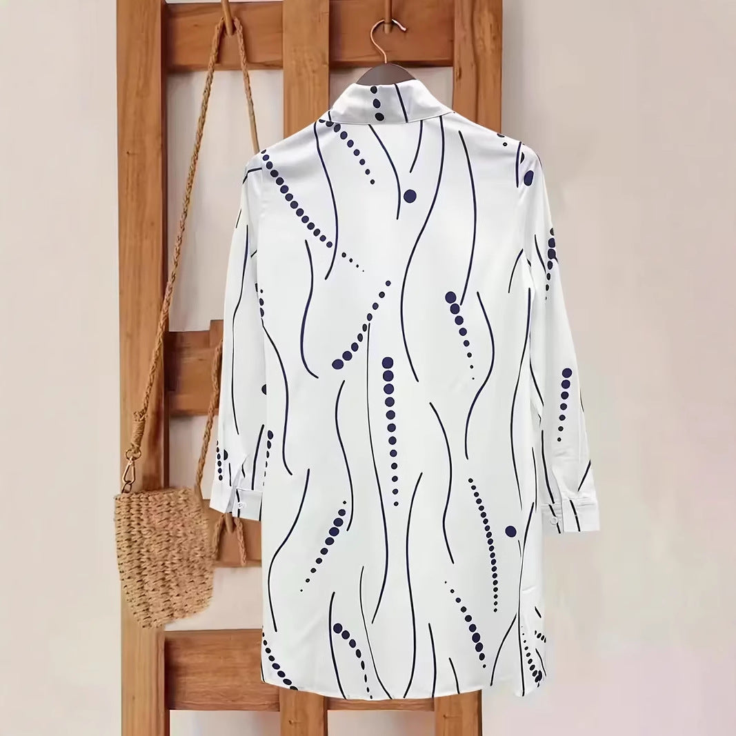 La Robe Chemise "Esquisse" – L'Élégance Effortless au Quotidien
