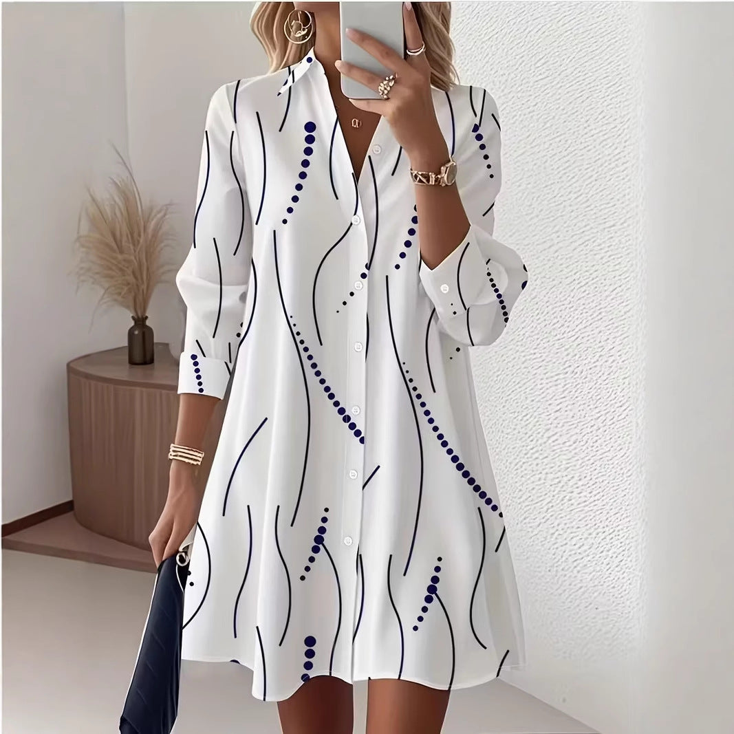 La Robe Chemise "Esquisse" – L'Élégance Effortless au Quotidien