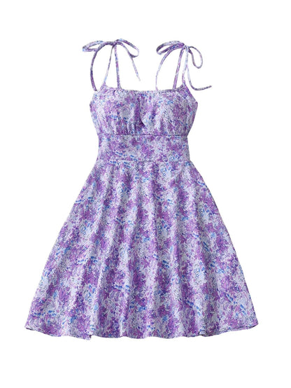 Robe à imprimé floral douce d'été