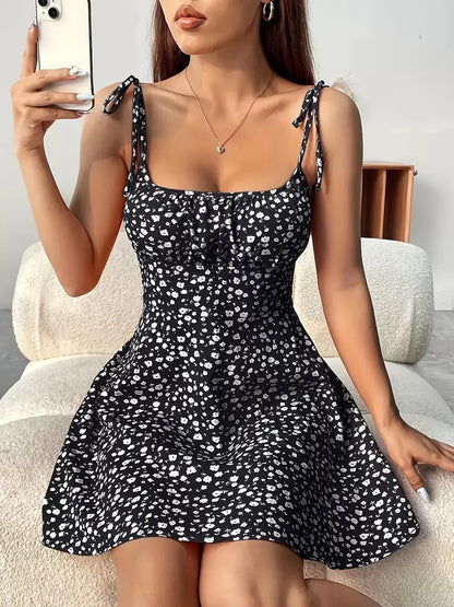 Robe à imprimé floral douce d'été