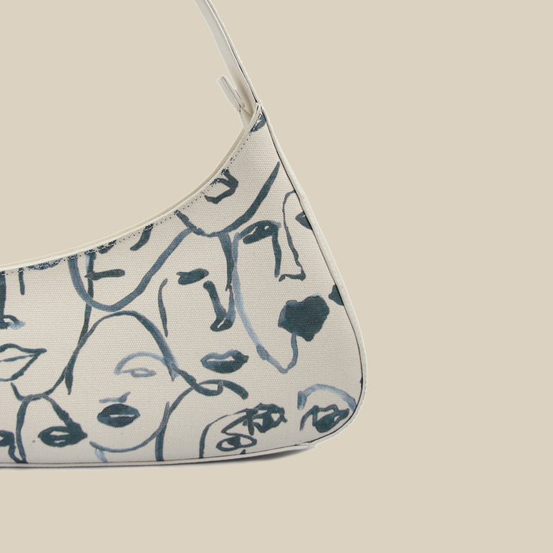 Le Sac "Visages Abstraits" - L'Art au Bout de l'Épaule