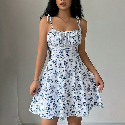 Robe à imprimé floral douce d'été