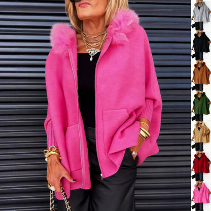 Le Cardigan Statement Fuchsia – L’Audace du Luxe au Quotidien