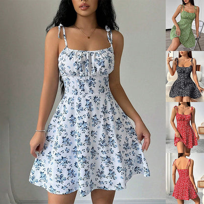 Robe à imprimé floral douce d'été