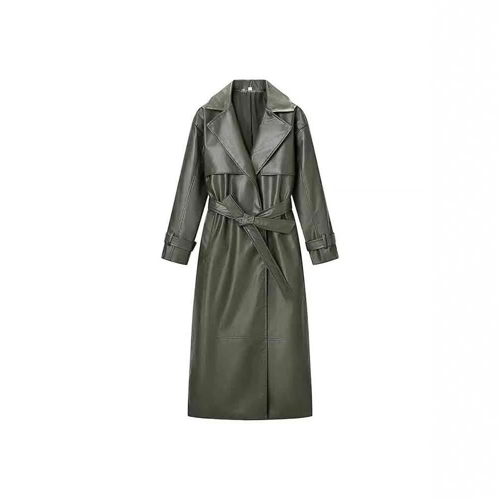 TRENCH CUIR BORDEAUX – L'ÉLÉGANCE PUISSANTE QUI RÉVÈLE VOTRE CHARISME
