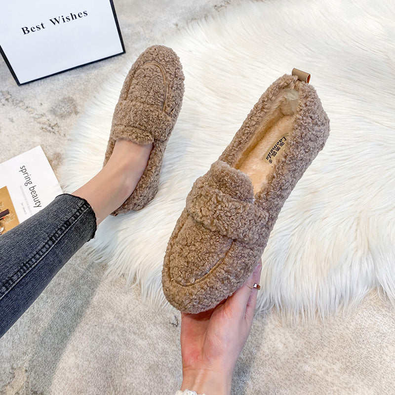 Mocassins Soft-Touch en Laine d'Agneau