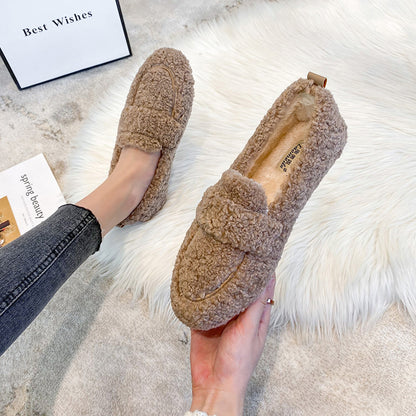 Mocassins Soft-Touch en Laine d'Agneau