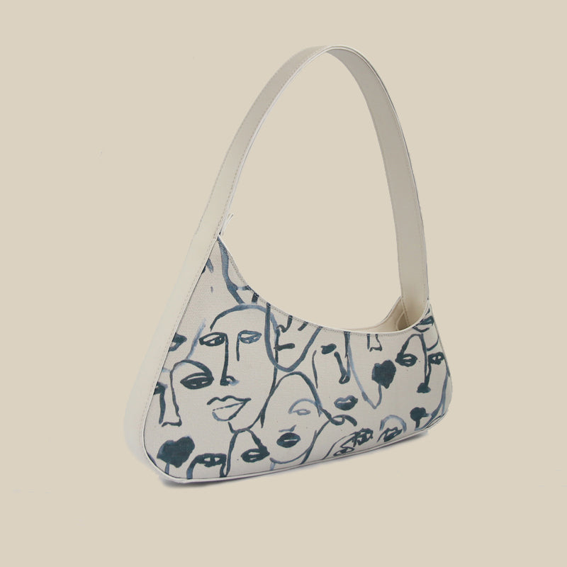 Le Sac "Visages Abstraits" - L'Art au Bout de l'Épaule