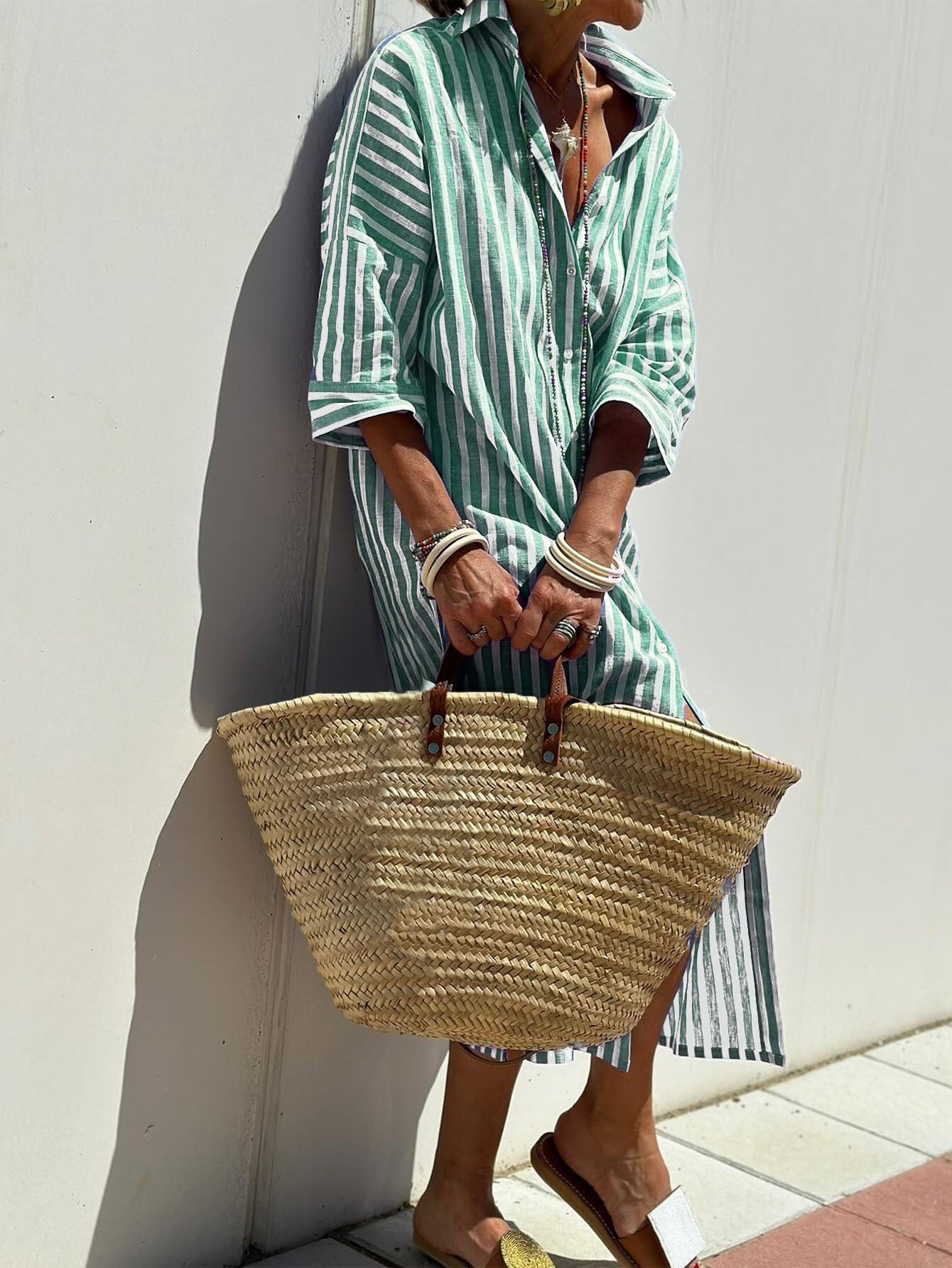 La Robe Chemise "Riviera" – L'Élégance Décontractée qui Sculpte votre Silhouette