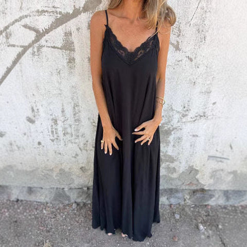 Robe Fluide Dentelle Chic