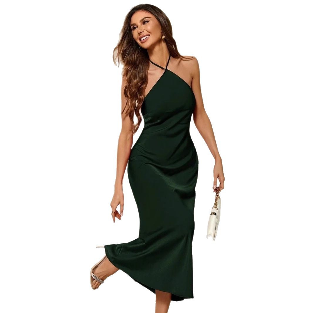 Robe Satinée Aura – Élégance Pure