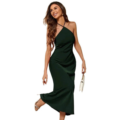 Robe Satinée Aura – Élégance Pure