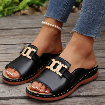 Sandales Confort à Boucle Chic