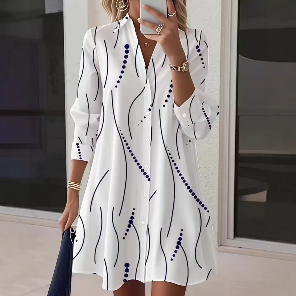 La Robe Chemise "Esquisse" – L'Élégance Effortless au Quotidien