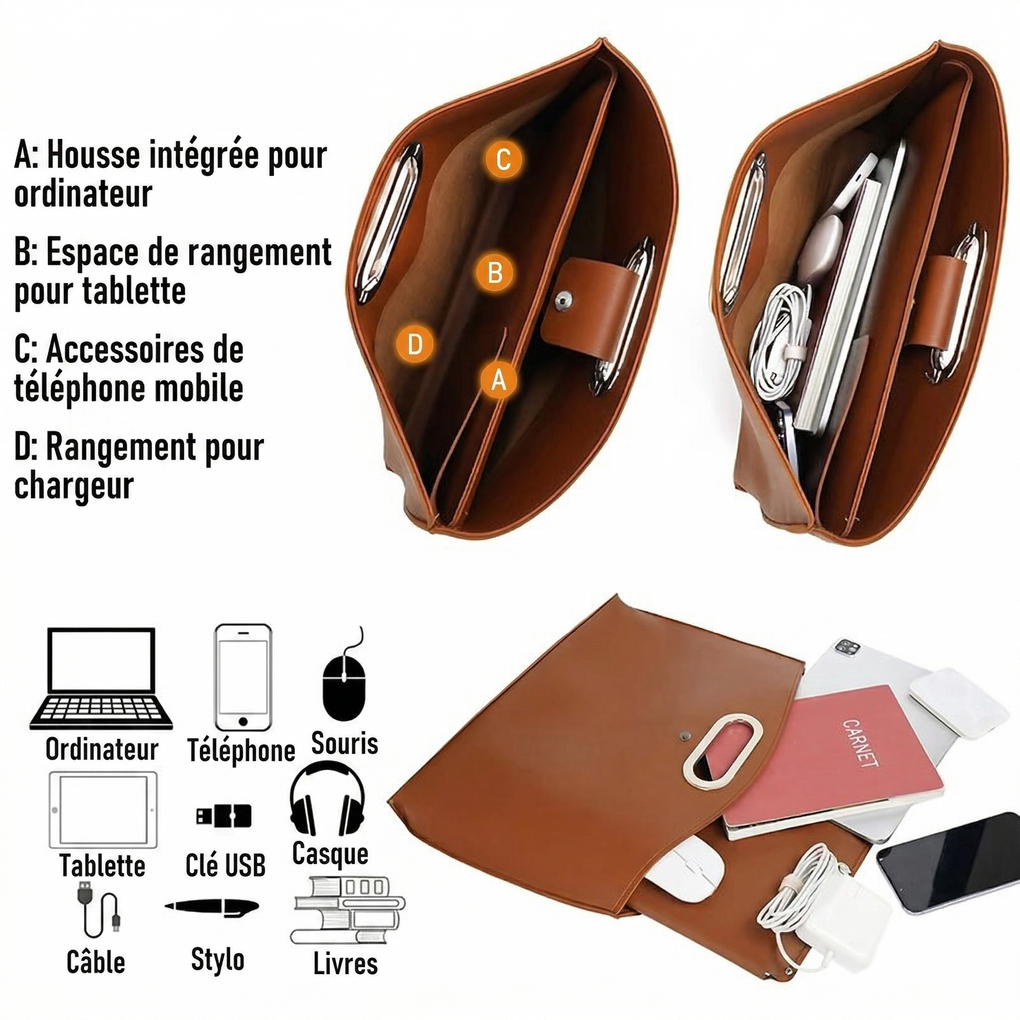 Style et Organisation : Sac de Cours Élégant